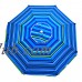8 ft Platinum Heavy Duty Beach Umbrella with Reinforced Fiberglass Ribs, Carry Bag, Accessory Hanging Hook, UPF100   